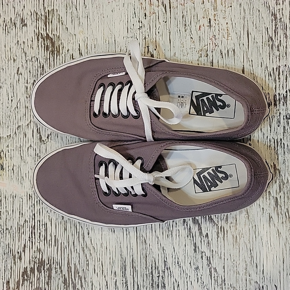 Gray vans womens size 8